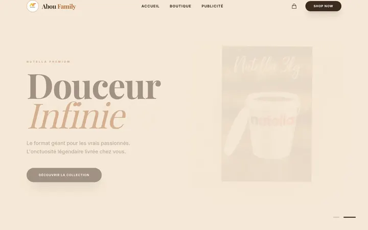 Site Abou Family réalisé par MMBTECH