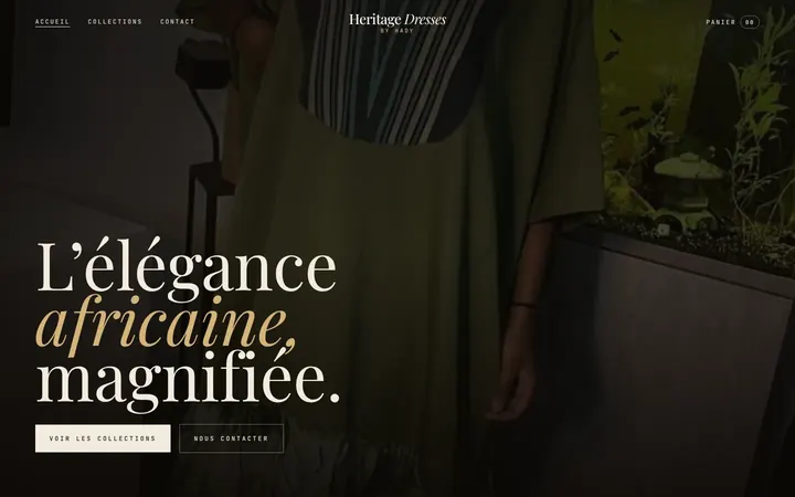 Site Heritage Dresses réalisé par MMBTECH
