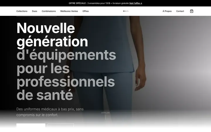 Site Orlex Medical réalisé par MMBTECH