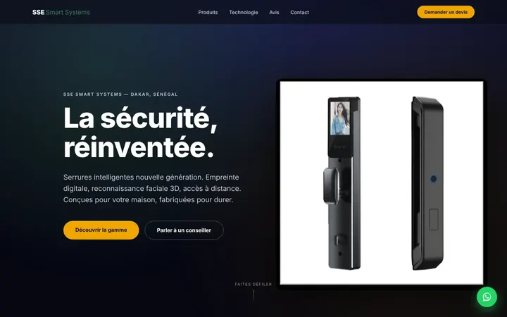 Site SSE Smart Systems réalisé par MMBTECH